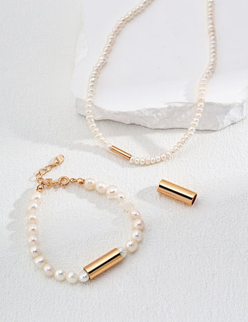Natural pearl bracelet