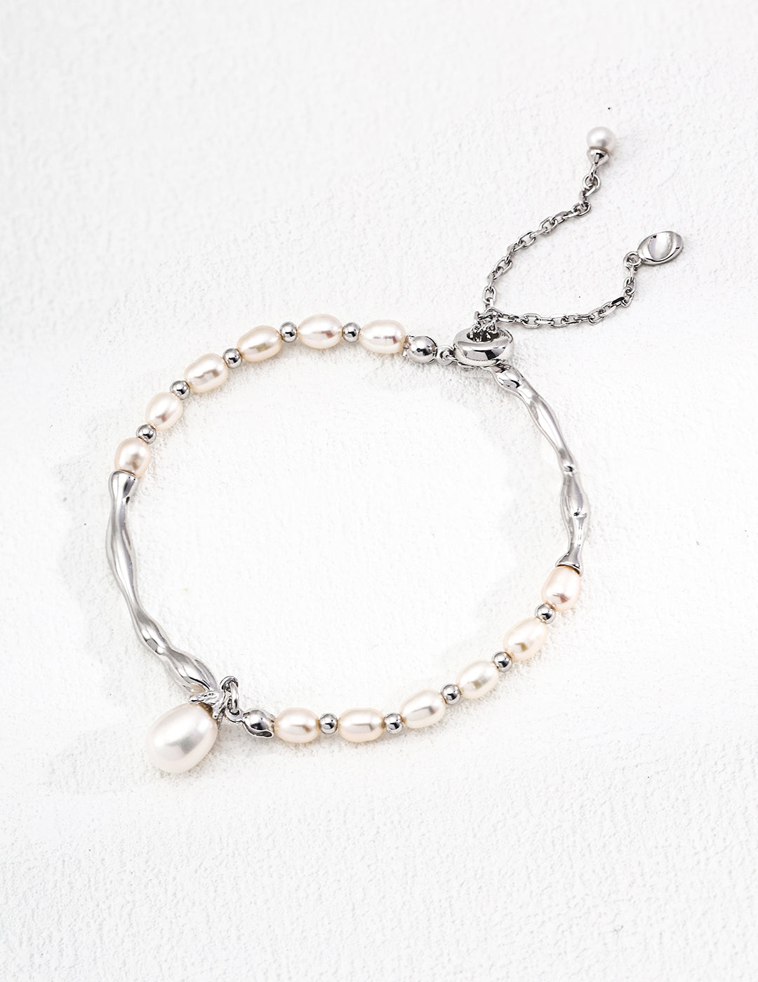 S925 Silver Natural Pearl Bracelet