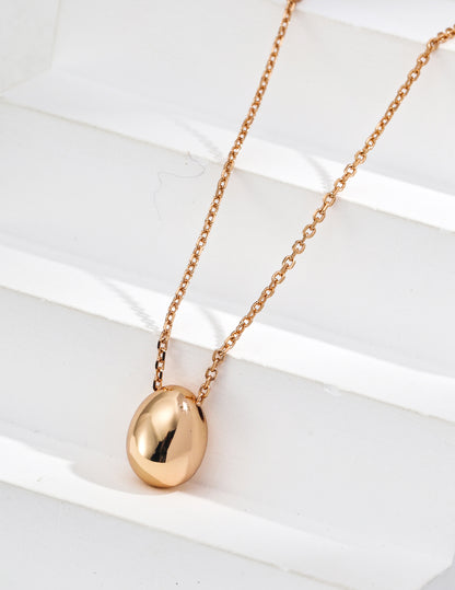 S925 silver minimalist pendant necklace