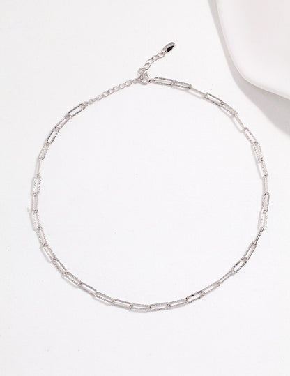 Sterling silver minimalist necklace