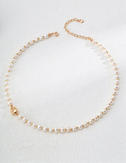 S925 Silver Simple Natural Pearl Bracelet