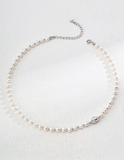 S925 Silver Simple Natural Pearl Bracelet