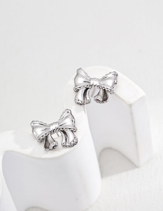 Sterling silver vintage butterfly earrings