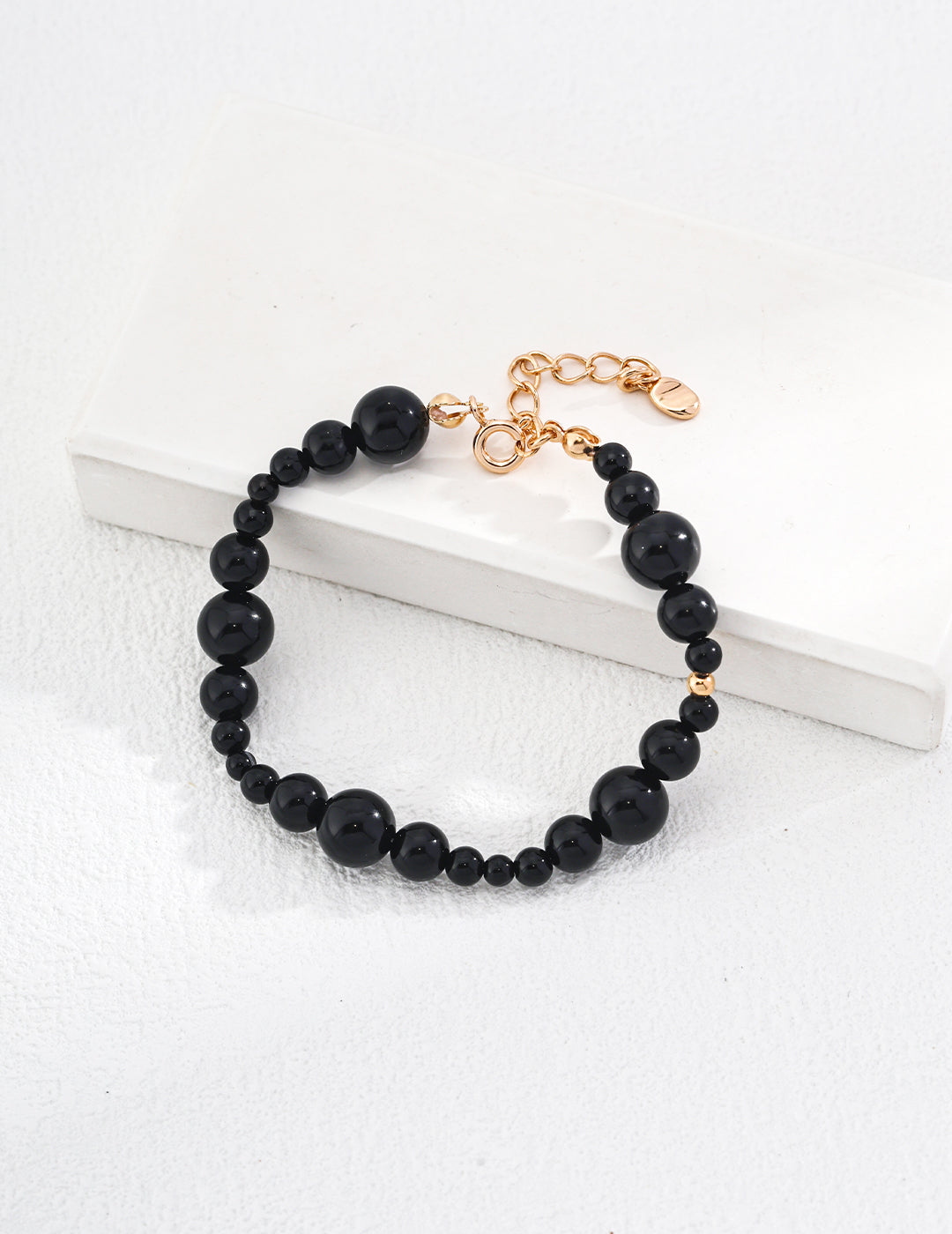 Sterling silver black onyx bracelet