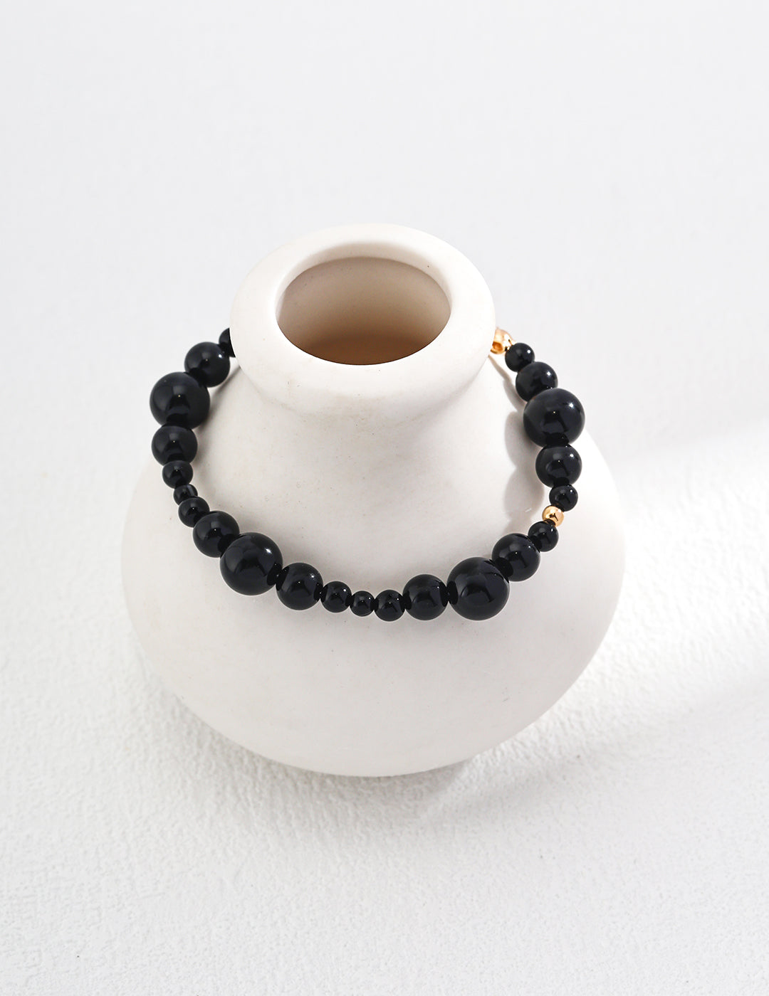 Sterling silver black onyx bracelet