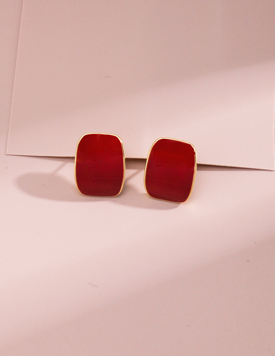 Drip glazed stud earrings