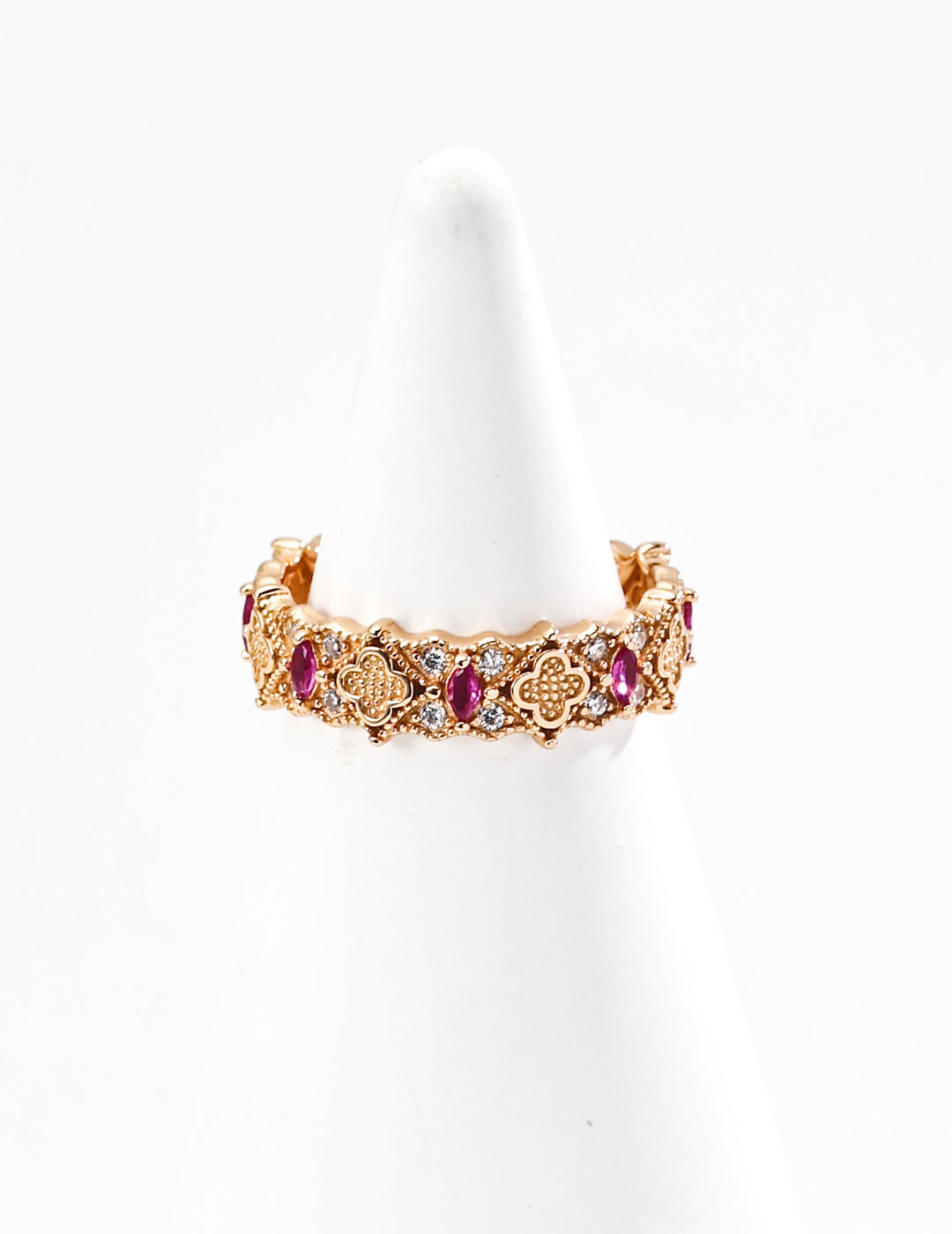 Sterling silver vintage zircon ring