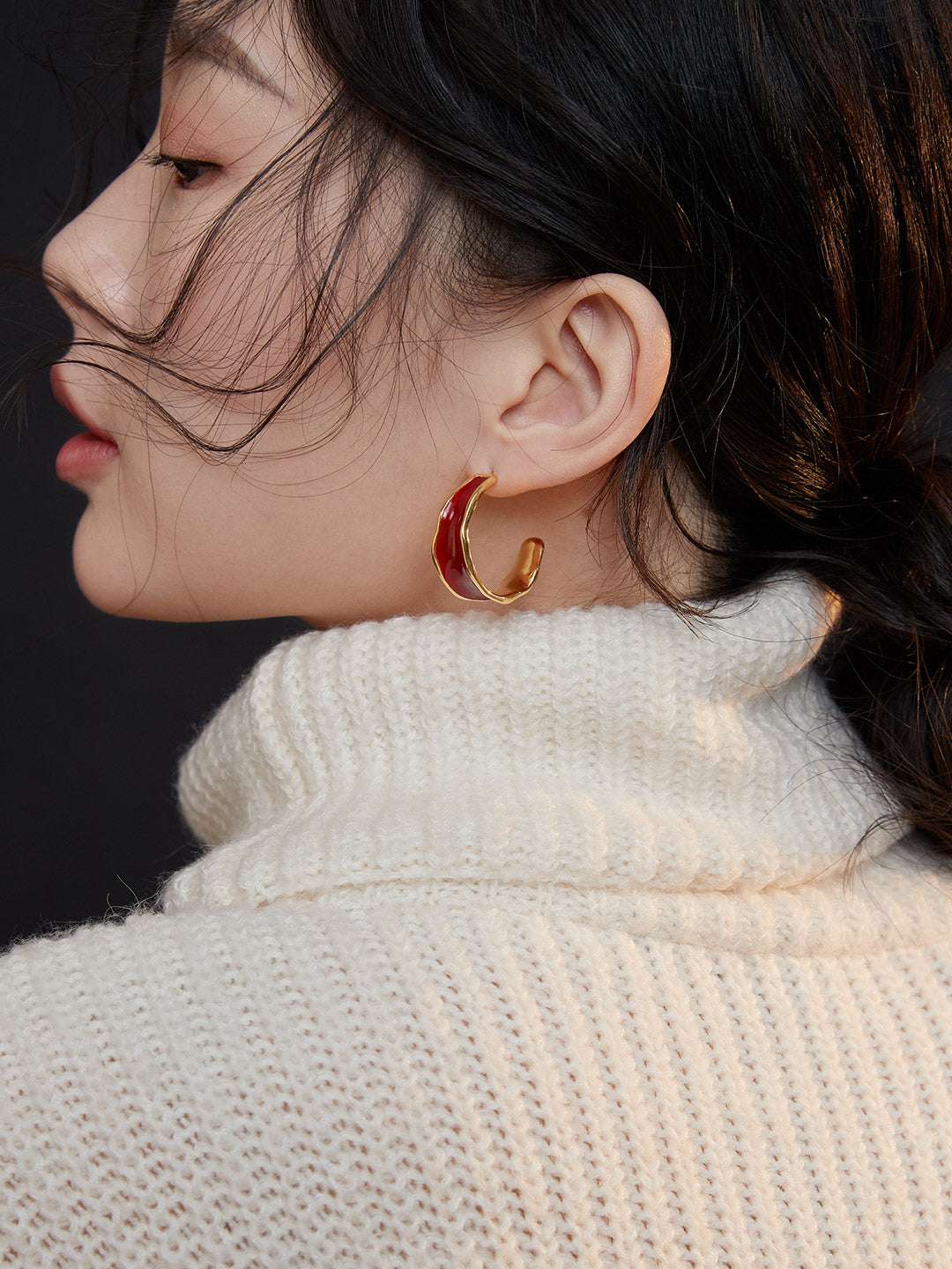 High-end oil drop earrings