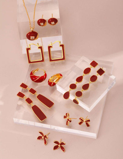 High-end oil drop earrings