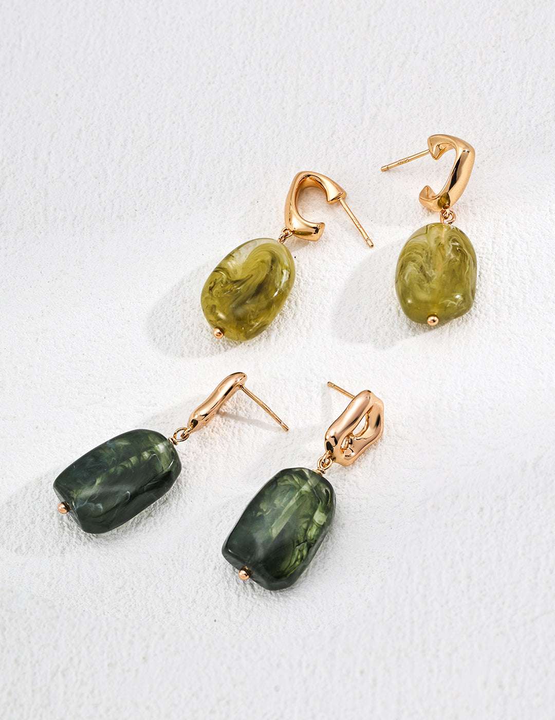 Simple amber earrings