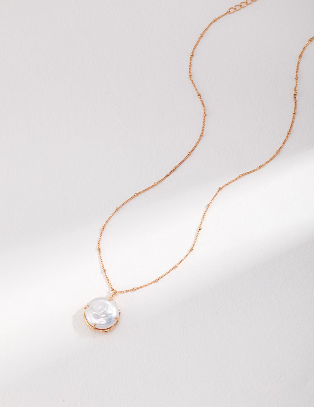 Sterling silver pearl necklace