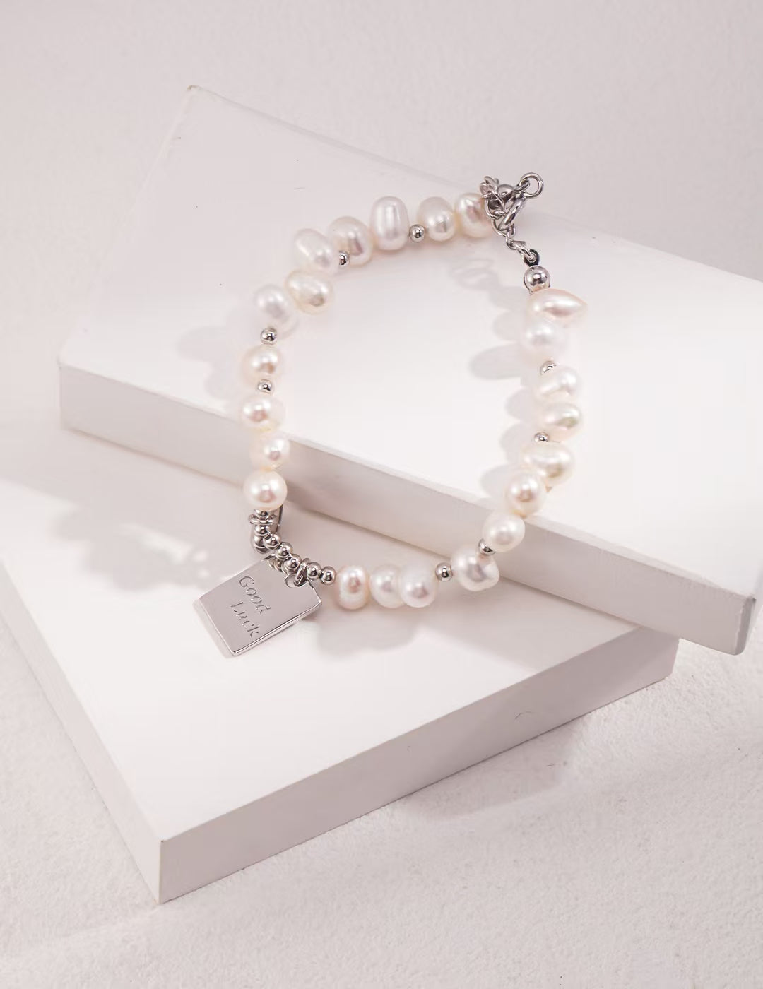 Sterling Silver Pearl Bracelet